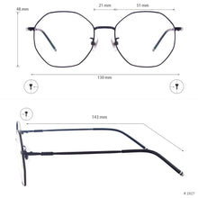 Load image into Gallery viewer, Men and Women Round Vintage Eyeglasses Metal Half Rim Spectacles For Prescription Lenses Myopia Reading Multifocal