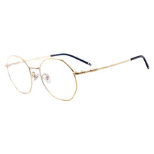 Load image into Gallery viewer, Men and Women Round Vintage Eyeglasses Metal Half Rim Spectacles For Prescription Lenses Myopia Reading Multifocal
