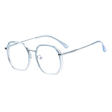 Men and Women TR90 Metal Round Glasses Full Rim Clear Eyeglasses Frame For Prescription Lenses Myopia Reading Progressive Lens