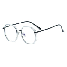 Carica l&#39;immagine nel visualizzatore di Gallery, Men and Women TR90 Metal Round Glasses Full Rim Clear Eyeglasses Frame For Prescription Lenses Myopia Reading Progressive Lens