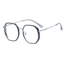 Carica l&#39;immagine nel visualizzatore di Gallery, Men and Women TR90 Metal Round Glasses Full Rim Clear Eyeglasses Frame For Prescription Lenses Myopia Reading Progressive Lens