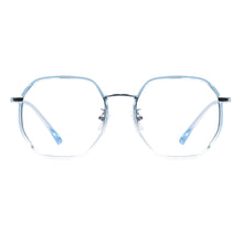 Carica l&#39;immagine nel visualizzatore di Gallery, Men and Women TR90 Metal Round Glasses Full Rim Clear Eyeglasses Frame For Prescription Lenses Myopia Reading Progressive Lens