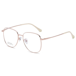 Men's And Women's Metal Big Frame Retro Full Frame β Titanium Myopia Glasses Frame Ultra Light Optical Glasses Frame 2077