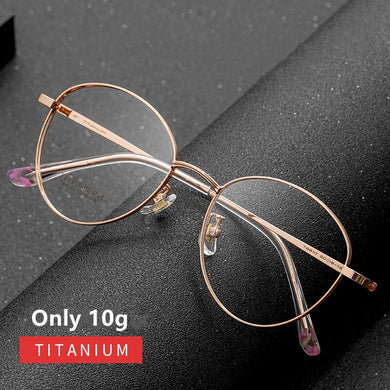 Men's And Women's Retro Pure Titanium Spectacle Frame Ultralight Myopia Eyeglasses Frame Wide Edge Optical Eyeglasses Frame 8810