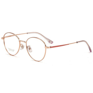 Men's And Women's Retro Pure Titanium Spectacle Frame Ultralight Myopia Eyeglasses Frame Wide Edge Optical Eyeglasses Frame 8810
