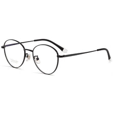 Carica l&#39;immagine nel visualizzatore di Gallery, Men&#39;s And Women&#39;s Retro Pure Titanium Spectacle Frame Ultralight Myopia Eyeglasses Frame Wide Edge Optical Eyeglasses Frame 8810