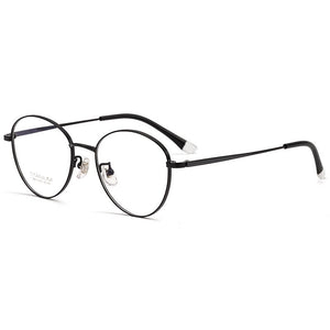 Men's And Women's Retro Pure Titanium Spectacle Frame Ultralight Myopia Eyeglasses Frame Wide Edge Optical Eyeglasses Frame 8810
