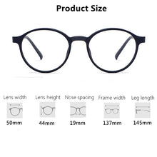 Carica l&#39;immagine nel visualizzatore di Gallery, Men&#39;s And Women&#39;s Retro Round Glasses Frame Ultralight Titanium Alloy Myopia Glasses Optical Prescription Eyeglasses Frame H3050