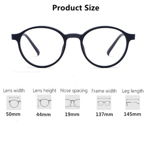 Men's And Women's Retro Round Glasses Frame Ultralight Titanium Alloy Myopia Glasses Optical Prescription Eyeglasses Frame H3050