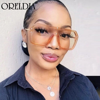 Men's And Women's Square Flat Top Sunglasses Women's Oversized Frame 2023 Glasses Retro Men's Sunglasses UV400