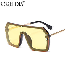 Load image into Gallery viewer, Men&#39;s And Women&#39;s Square Flat Top Sunglasses Women&#39;s Oversized Frame 2023 Glasses Retro Men&#39;s Sunglasses UV400