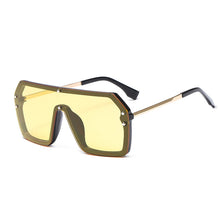 Load image into Gallery viewer, Men&#39;s And Women&#39;s Square Flat Top Sunglasses Women&#39;s Oversized Frame 2023 Glasses Retro Men&#39;s Sunglasses UV400