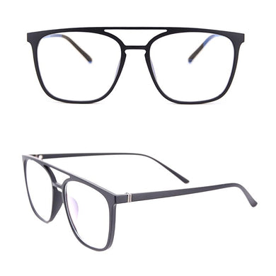Men's Big Eyewear Frame with case and cleaning cloth Square Extra Big Optical Frame TR90 for Women in