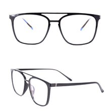 Load image into Gallery viewer, Men&#39;s Big Eyewear Frame with case and cleaning cloth Square Extra Big Optical Frame TR90 for Women in