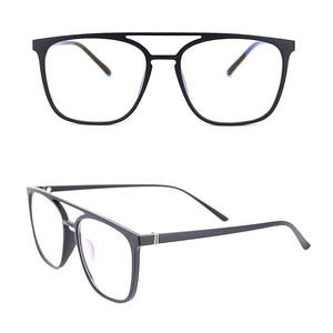 Men's Big Eyewear Frame with case and cleaning cloth Square Extra Big Optical Frame TR90 for Women in