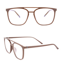 Load image into Gallery viewer, Men&#39;s Big Eyewear Frame with case and cleaning cloth Square Extra Big Optical Frame TR90 for Women in