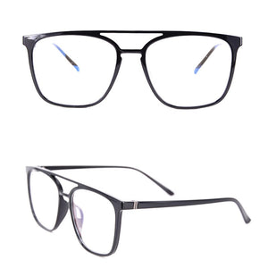 Men's Big Eyewear Frame with case and cleaning cloth Square Extra Big Optical Frame TR90 for Women in