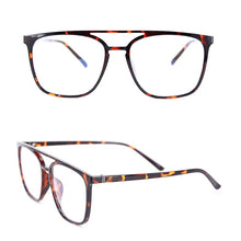Load image into Gallery viewer, Men&#39;s Big Eyewear Frame with case and cleaning cloth Square Extra Big Optical Frame TR90 for Women in