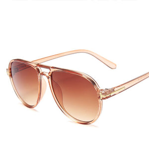 Men's Big Frame Sunglasses Retro Round Frame Brand Design Glasses Driving Sun Glasses UV400