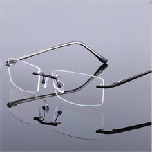Load image into Gallery viewer, Men&#39;s Business Titanium Alloy Rimless Frame for Myopia Hyperopia Prescription Glasses Frames ,Women Frameless Eyeglasses F866