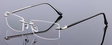 Load image into Gallery viewer, Men&#39;s Business Titanium Alloy Rimless Frame for Myopia Hyperopia Prescription Glasses Frames ,Women Frameless Eyeglasses F866