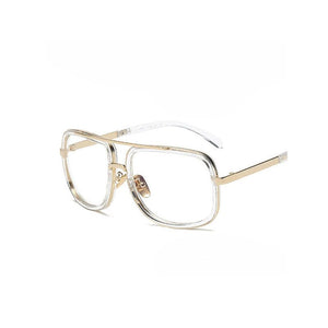 Men's Classic Sunglasses High-End Sunglasses Square Metal Frame HD Sunglasses UV400 Gafas De Sol