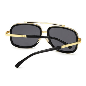 Men's Classic Sunglasses High-End Sunglasses Square Metal Frame HD Sunglasses UV400 Gafas De Sol