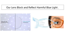 Load image into Gallery viewer, Men's Computer Eyeglasses Blue Light Filter Glasses for Blocking UV Ray Men's rectangular bussiness style w/Spring hinge DD1483