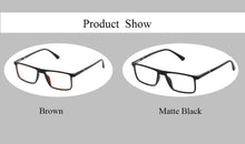 Load image into Gallery viewer, Men's Computer Eyeglasses Blue Light Filter Glasses for Blocking UV Ray Men's rectangular bussiness style w/Spring hinge DD1483
