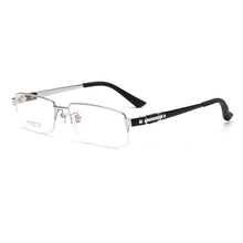 Load image into Gallery viewer, Men&#39;s Eyeglass Frames Titanium Half Rimless Eyewear Frames Glasses Prescription  Optical Eyewear Frame
