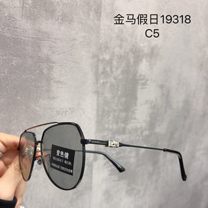 Men's Personality Sunglasses Ultra Light Business Big Face Star Sunglasses Can Be Matched With Prescription Glasses