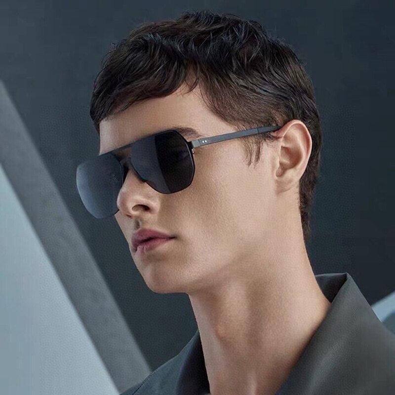 Men's Personality Sunglasses Ultra Light Business Big Face Star Sungla –  Cinily