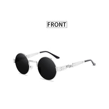 Load image into Gallery viewer, Men&#39;s Round Frame Mirror Sunglasses Steam Punk Retro Spectacles Sunglasses UV400 Gafas De Sol