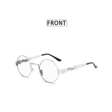 Load image into Gallery viewer, Men&#39;s Round Frame Mirror Sunglasses Steam Punk Retro Spectacles Sunglasses UV400 Gafas De Sol