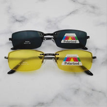 Carica l&#39;immagine nel visualizzatore di Gallery, Men&#39;s Half Business Frame, Myopia Polarized Magnetic Sleeve Mirror Frame Night Vision Goggle Myopia Sunglasses Clip S9265