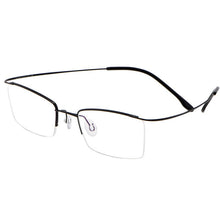Load image into Gallery viewer, Men&#39;s Hingeless Half Frame β Titanium Ultra Light Pure Titanium Spectacle Frame Myopia Spectacle Frame Optical Eyeglasses Frame