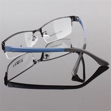 Load image into Gallery viewer, Men&#39;s Metal Frame Clear Lens Half Rim Eyewear Glasses 3 Colors Spectacles