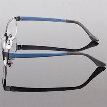 Load image into Gallery viewer, Men&#39;s Metal Frame Clear Lens Half Rim Eyewear Glasses 3 Colors Spectacles