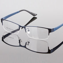 Load image into Gallery viewer, Men&#39;s Metal Frame Clear Lens Half Rim Eyewear Glasses 3 Colors Spectacles