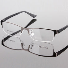 Load image into Gallery viewer, Men&#39;s Metal Frame Clear Lens Half Rim Eyewear Glasses 3 Colors Spectacles