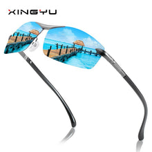 Load image into Gallery viewer, Men's Polarized Sunglasses Color Changing Sunglasses Colorful Film Driving Fishing Square Glasses