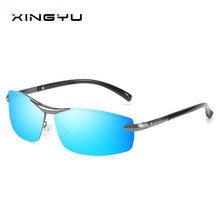 Load image into Gallery viewer, Men's Polarized Sunglasses Color Changing Sunglasses Colorful Film Driving Fishing Square Glasses