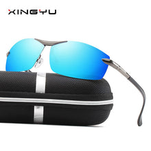 Load image into Gallery viewer, Men's Polarized Sunglasses Color Changing Sunglasses Colorful Film Driving Fishing Square Glasses
