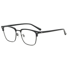 Load image into Gallery viewer, Men&#39;s Retro Simple Semi-Titanium Glasses Frame Sheet EyeBrow Glasses Frame Ultralight Myopia Optical Glasses OY1002
