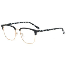 Load image into Gallery viewer, Men&#39;s Retro Simple Semi-Titanium Glasses Frame Sheet EyeBrow Glasses Frame Ultralight Myopia Optical Glasses OY1002