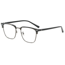Load image into Gallery viewer, Men&#39;s Retro Simple Semi-Titanium Glasses Frame Sheet EyeBrow Glasses Frame Ultralight Myopia Optical Glasses OY1002