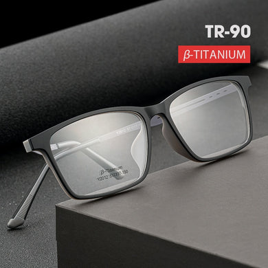 Men's Ultralight β Titanium Full Frame TR90 Glasses Frame Big Face Big Frame Myopia Prescription Glasses Frame Y2012
