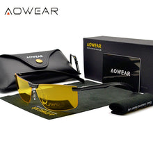 Load image into Gallery viewer, Men's Night Vision Goggles Glasses HD Sight Night Driving Glasses Men Polarized Yellow Sunglasses for Driver Oculos Gafas de sol