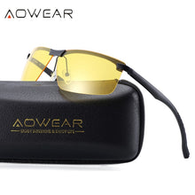 Load image into Gallery viewer, Men's Night Vision Goggles Glasses HD Sight Night Driving Glasses Men Polarized Yellow Sunglasses for Driver Oculos Gafas de sol