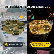 Carica l&#39;immagine nel visualizzatore di Gallery, Occhiali per la visione notturna da uomo Occhiali HD Sight Occhiali camaleonte Occhiali da sole polarizzati maschili gialli per conducente Oculos Gafas de sol